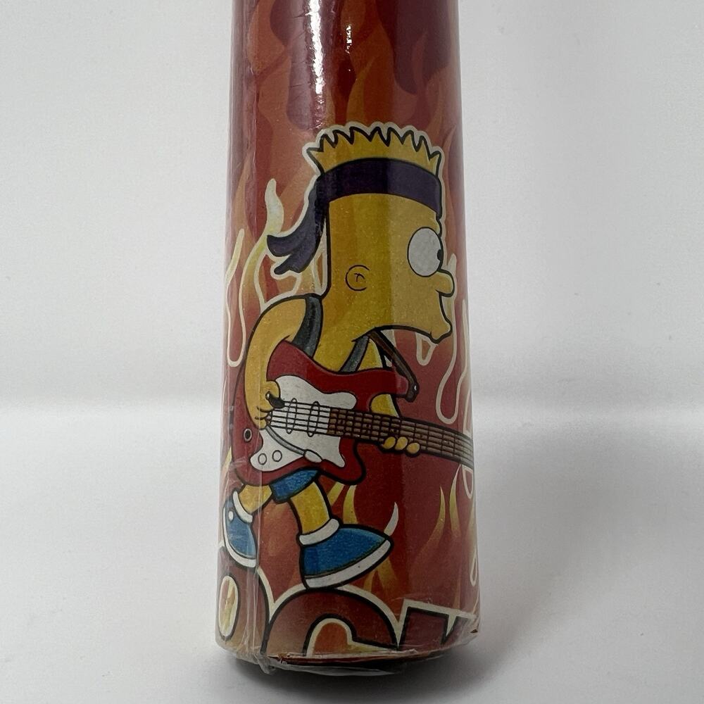 VTG Simpsons Gift Wrap Wrapping Paper Born To Rock Guitars BART Simpson New